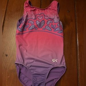 GK gymnastics leotard- princess- size small